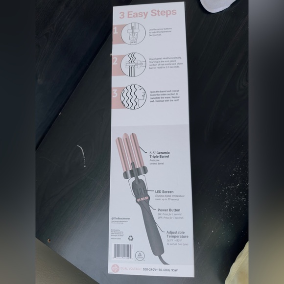 NWOT Beachwaver Co. Midnight Rose 3B Waver - Picture 5 of 10